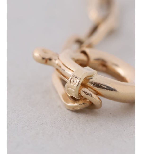 Lilas by Spick&Span「ブラックホールダイヤ1pクリップチェーンネックレス K18」|ネックレス|