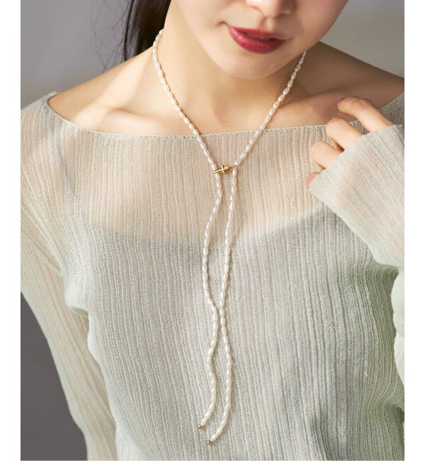 NOBLE「《追加2》MIHOKO SAKAI/ミホコサカイ パールラリエット」|ネックレス|