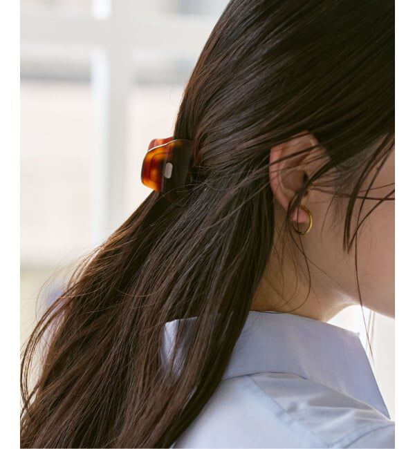 NOBLE「《WEB限定・追加》SCRUNCHIE IS BACK/スクランチーイズバック ヘアクリップ4.5cm」|その他|ブラウン