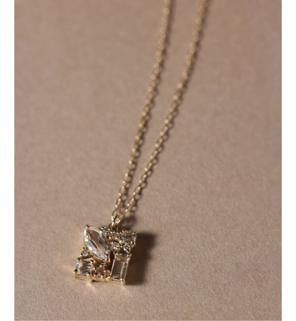 Lilas by Spick&Span「《WEB限定》MIXスクエアネックレス K10」|ネックレス|