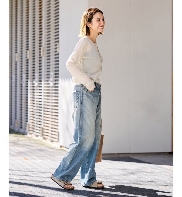 FRAMeWORK「DENIM DELIGHT DAYS/デニムデライトデイズ セルウィッチデニムワイドジーンズ」|デニム|