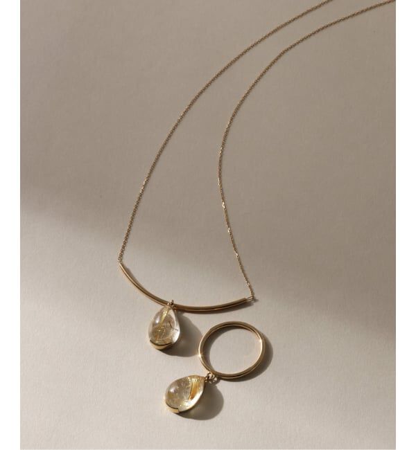 Lilas by Spick&Span「スイングルチルクォーツネックレス K10」|ネックレス|