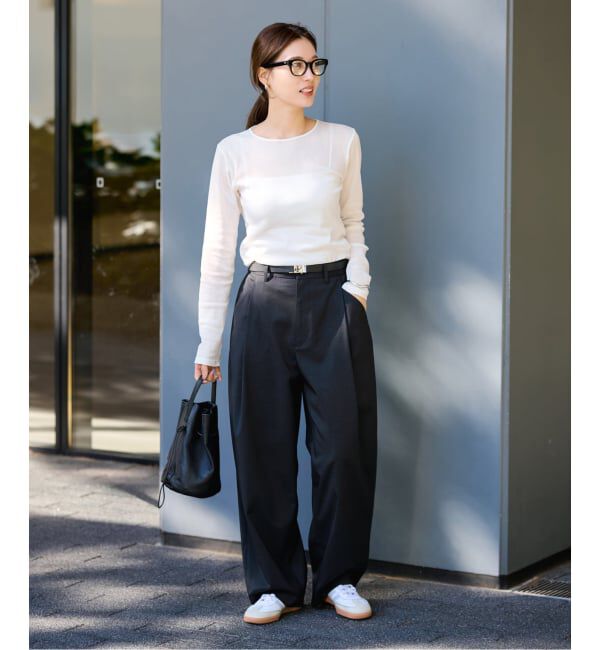 FRAMeWORK「コットンチュールシアープルオーバー」|Tシャツ・カットソー|