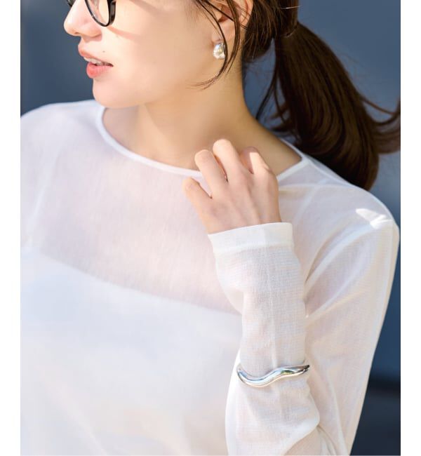 FRAMeWORK「コットンチュールシアープルオーバー」|Tシャツ・カットソー|