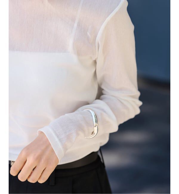 FRAMeWORK「コットンチュールシアープルオーバー」|Tシャツ・カットソー|