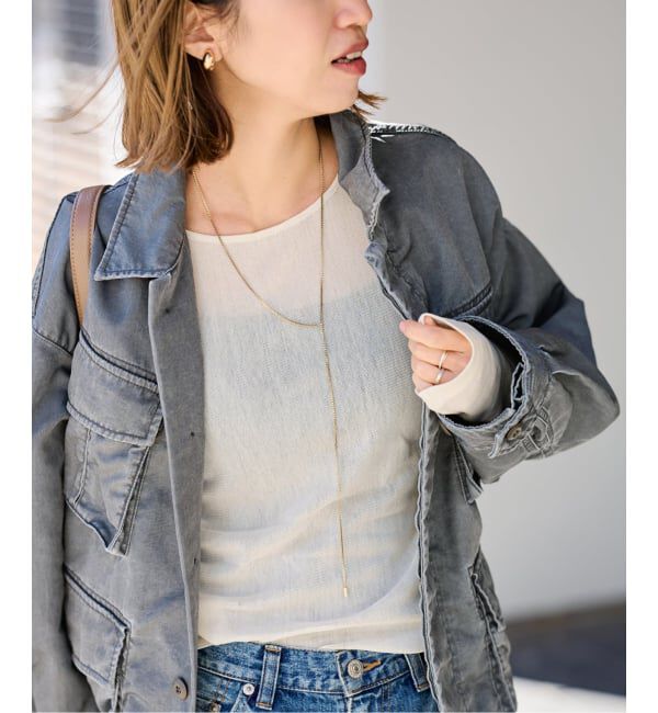 FRAMeWORK「コットンチュールシアープルオーバー」|Tシャツ・カットソー|ナチュラル