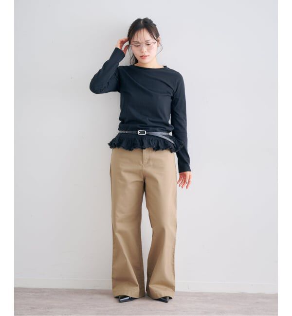 U by SPICK&SPAN「《予約》ヴィンテージライクチノパンツ」|チノ|