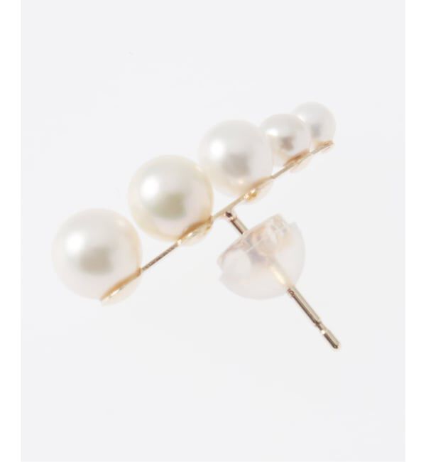 Lilas by Spick&Span「《一部店舗＋WEB限定》5ピースグラデーションパールピアス K10（両耳）」|ピアス|