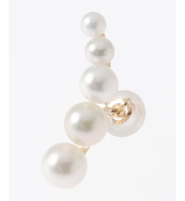 Lilas by Spick&Span「《一部店舗＋WEB限定》5ピースグラデーションパールピアス K10（両耳）」|ピアス|