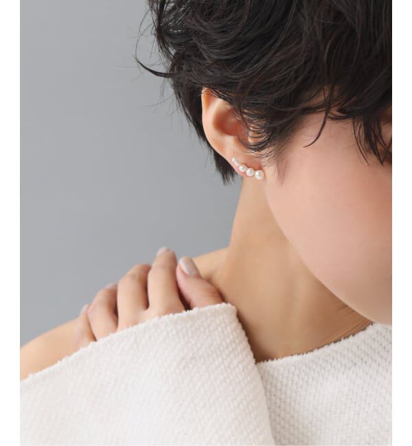 Lilas by Spick&Span「《一部店舗＋WEB限定》5ピースグラデーションパールピアス K10（両耳）」|ピアス|