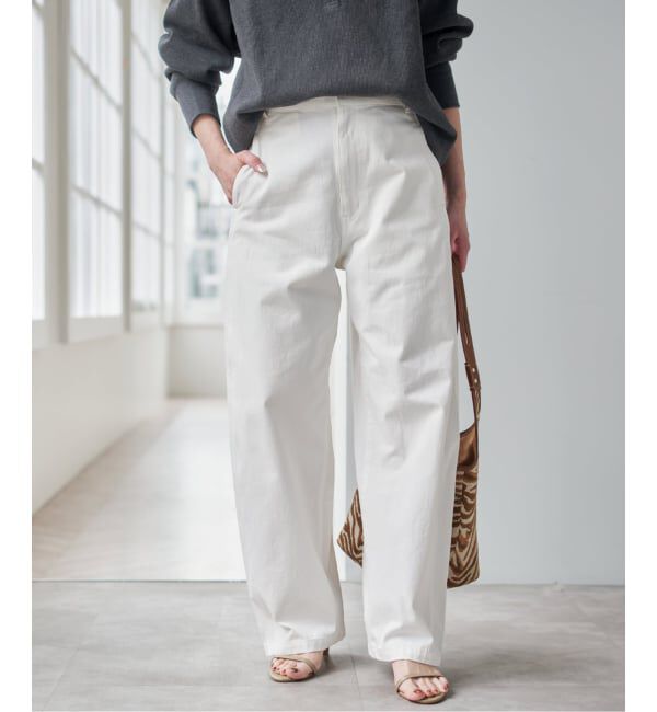 Spick and Span「《予約》コットンバレルレッグパンツ」|その他|