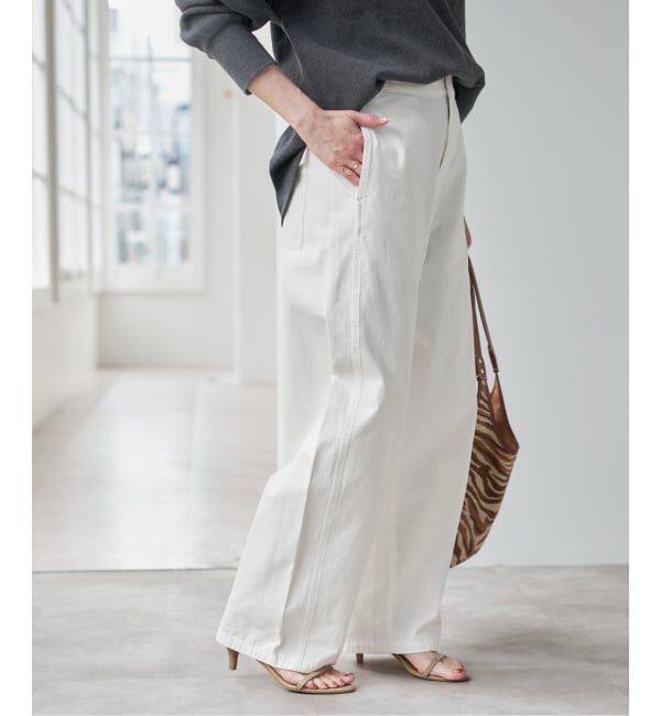 Spick and Span「《予約》コットンバレルレッグパンツ」|その他|