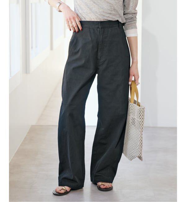 Spick and Span「《予約》コットンバレルレッグパンツ」|その他|