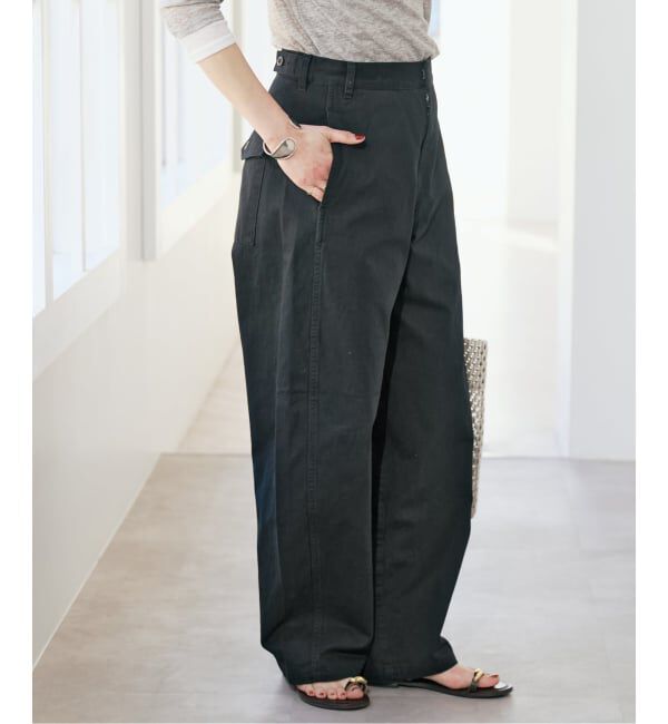 Spick and Span「《予約》コットンバレルレッグパンツ」|その他|