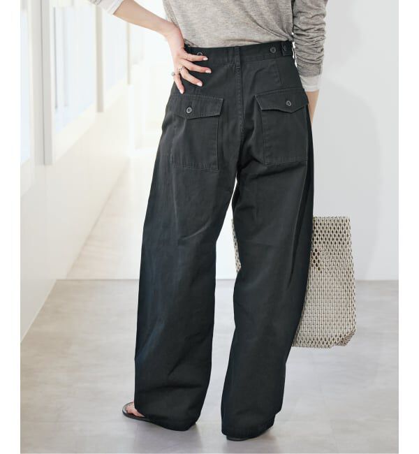 Spick and Span「《予約》コットンバレルレッグパンツ」|その他|