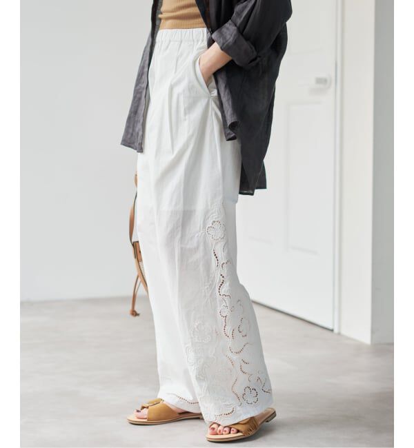 Spick and Span「《予約》カットワークエンブロイダリーパンツ」|その他|