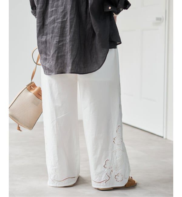 Spick and Span「《予約》カットワークエンブロイダリーパンツ」|その他|