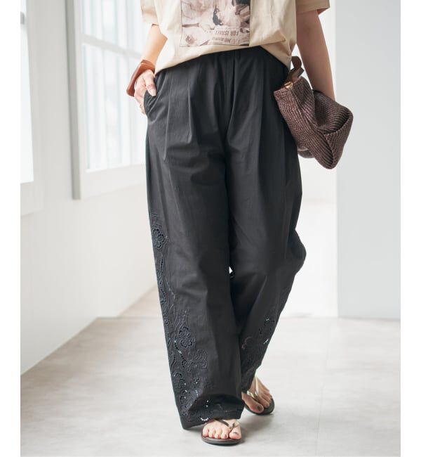 Spick and Span「《予約》カットワークエンブロイダリーパンツ」|その他|