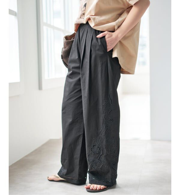 Spick and Span「《予約》カットワークエンブロイダリーパンツ」|その他|