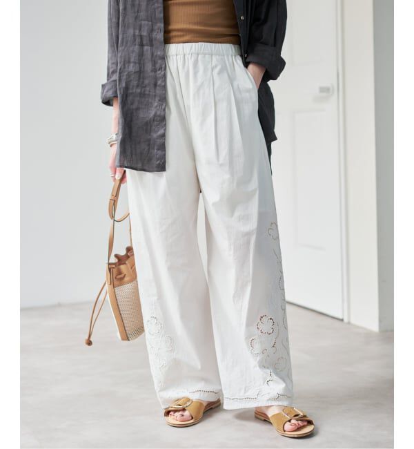 Spick and Span「《予約》カットワークエンブロイダリーパンツ」|その他|