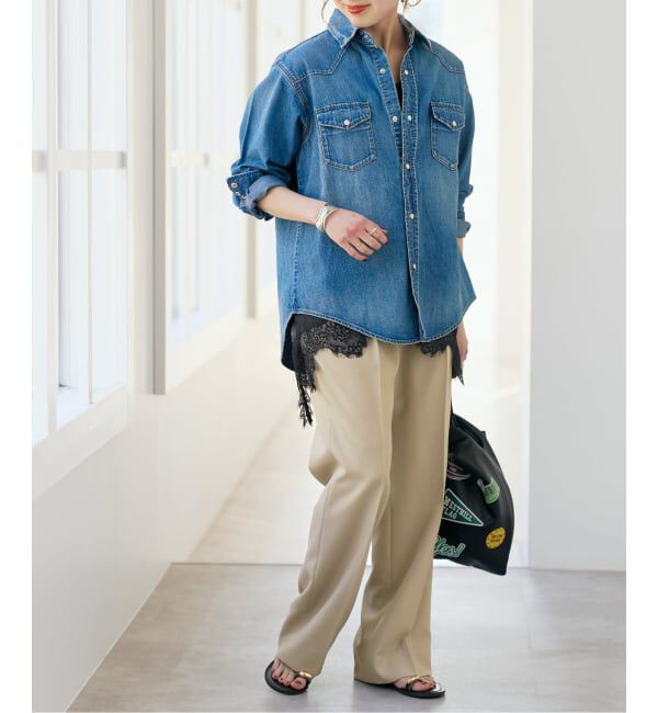 Spick and Span「ウォッシャブルセミフレアパンツ」|その他|