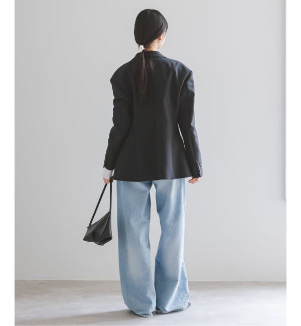 NOBLE「コンパクトコットンウエストシェイプジャケット」|テーラードジャケット|