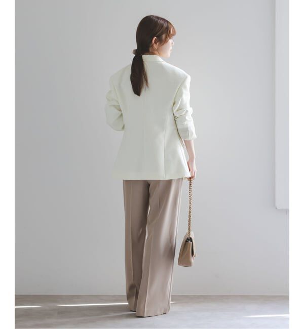 NOBLE「コンパクトコットンウエストシェイプジャケット」|テーラードジャケット|