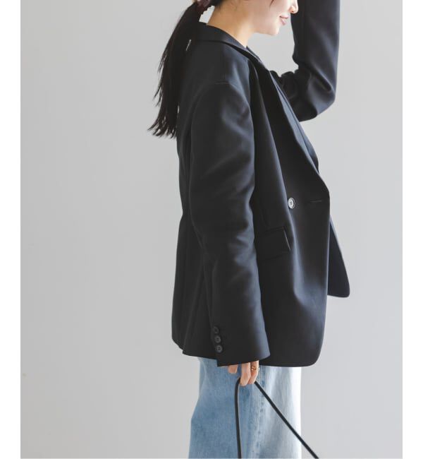 NOBLE「コンパクトコットンウエストシェイプジャケット」|テーラードジャケット|