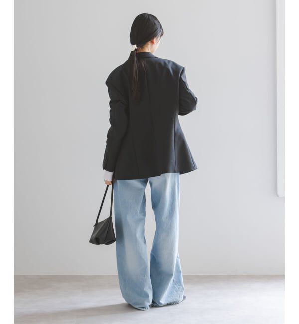 NOBLE「コンパクトコットンウエストシェイプジャケット」|テーラードジャケット|