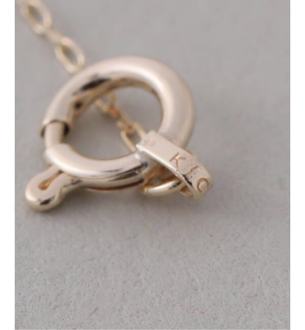 Lilas by Spick&Span「《予約》プチダイヤサークルラインネックレス K10」|ネックレス|