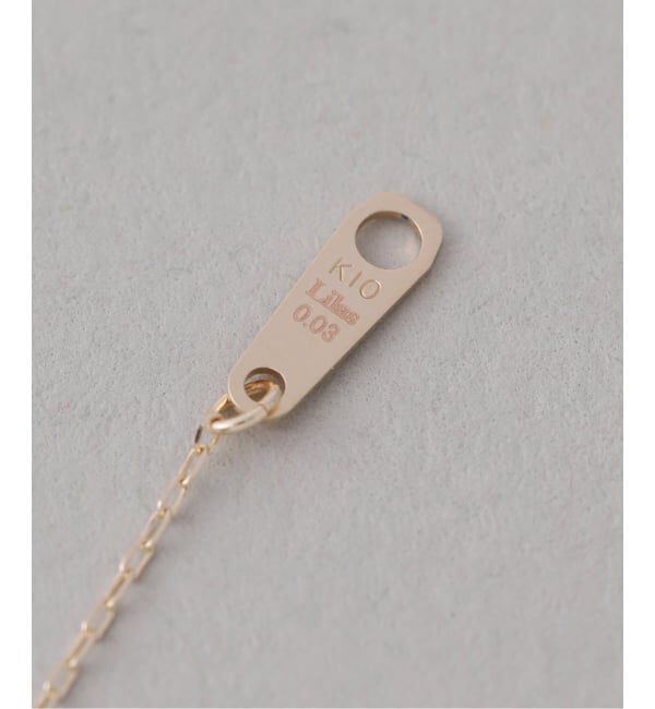 Lilas by Spick&Span「《予約》プチダイヤバーネックレス K10」|ネックレス|