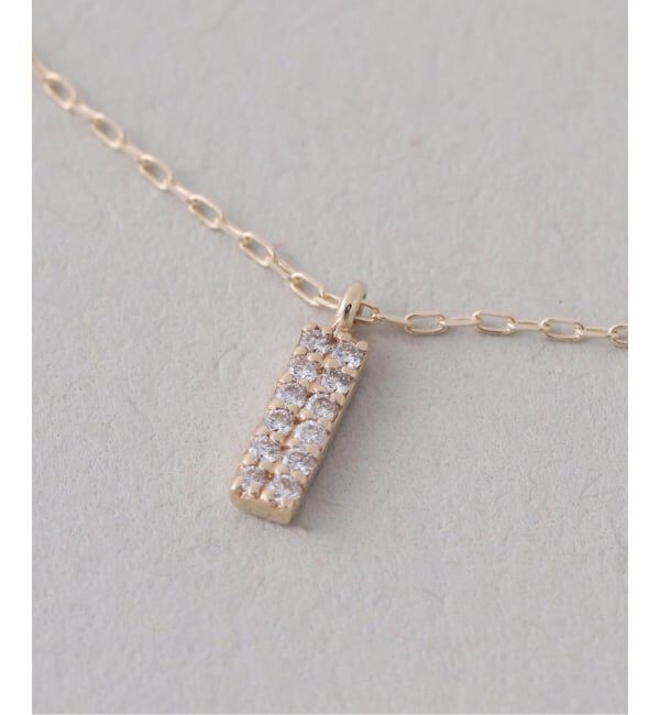 Lilas by Spick&Span「《予約》プチダイヤバーネックレス K10」|ネックレス|