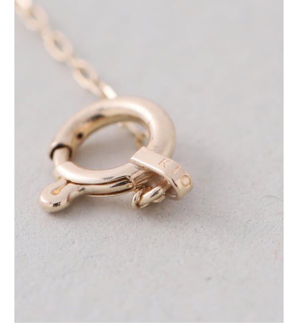 Lilas by Spick&Span「《予約》プチダイヤスクエアネックレス K10」|ネックレス|