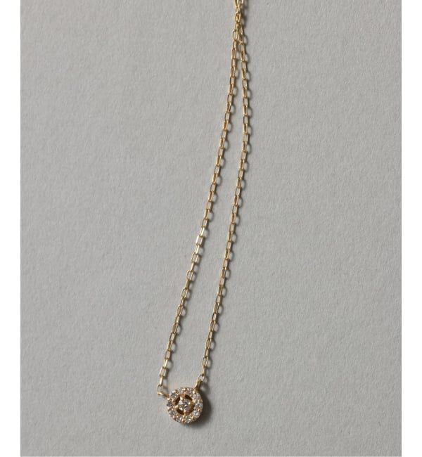 Lilas by Spick&Span「《予約》プチダイヤサークルネックレス K10」|ネックレス|