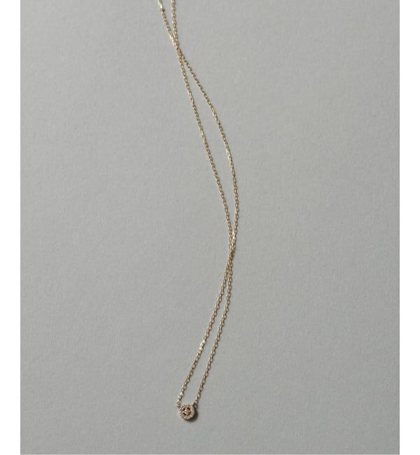 Lilas by Spick&Span「《予約》プチダイヤサークルネックレス K10」|ネックレス|