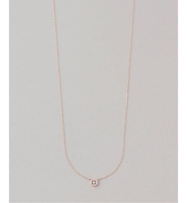 Lilas by Spick&Span「《予約》プチダイヤサークルネックレス K10」|ネックレス|