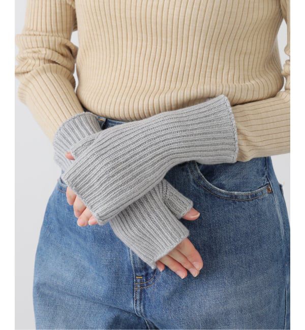  「WILLIAM BRUNTON/ウィリアム ブラントン カシミヤ リブウォーマー」|手袋|