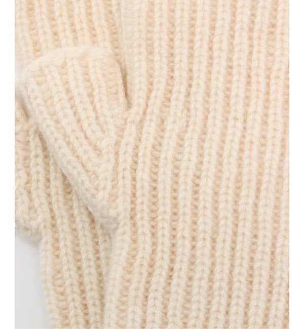  「WILLIAM BRUNTON/ウィリアム ブラントン カシミヤ リブウォーマー」|手袋|