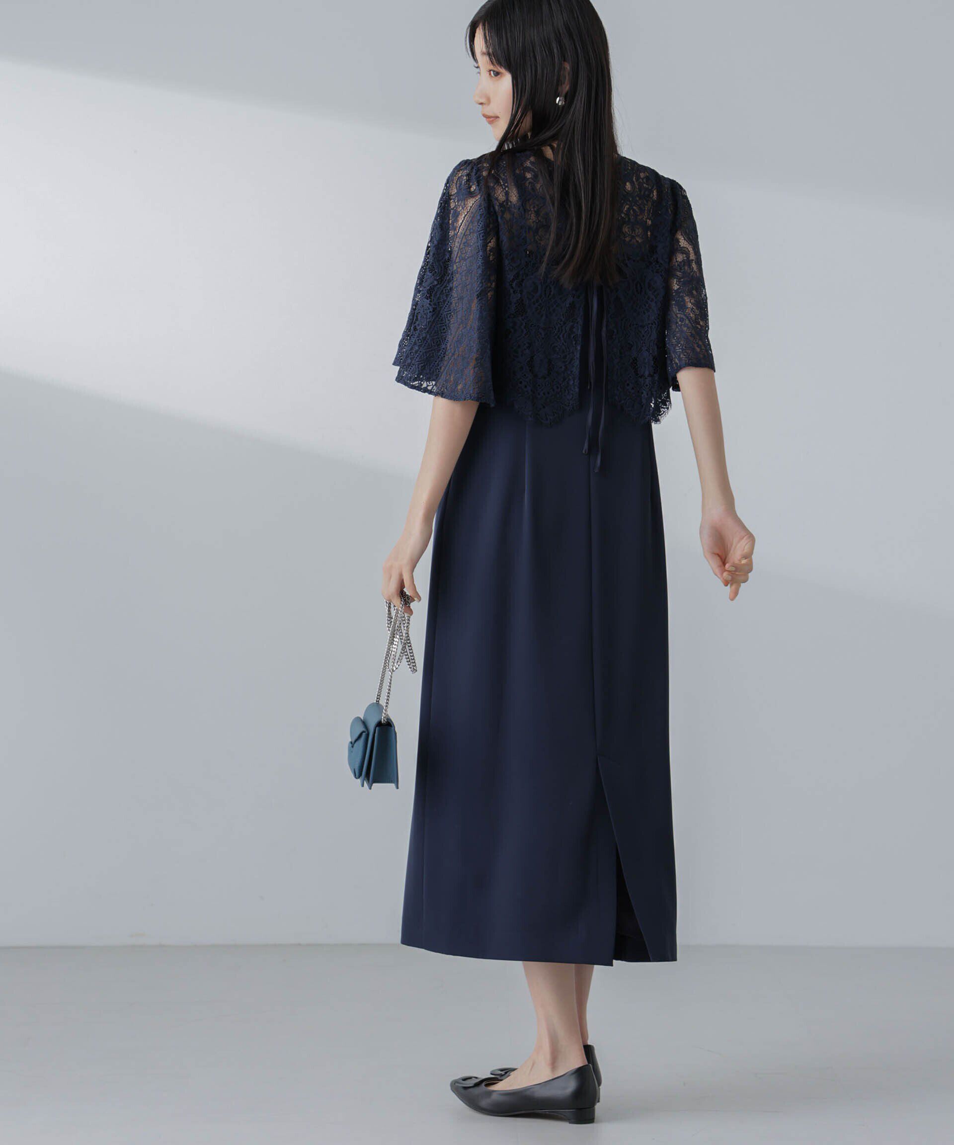 nano･universe「troisiemechaco/パネルレース ダブルクロス 3WAYワンピース」|ワンピース|