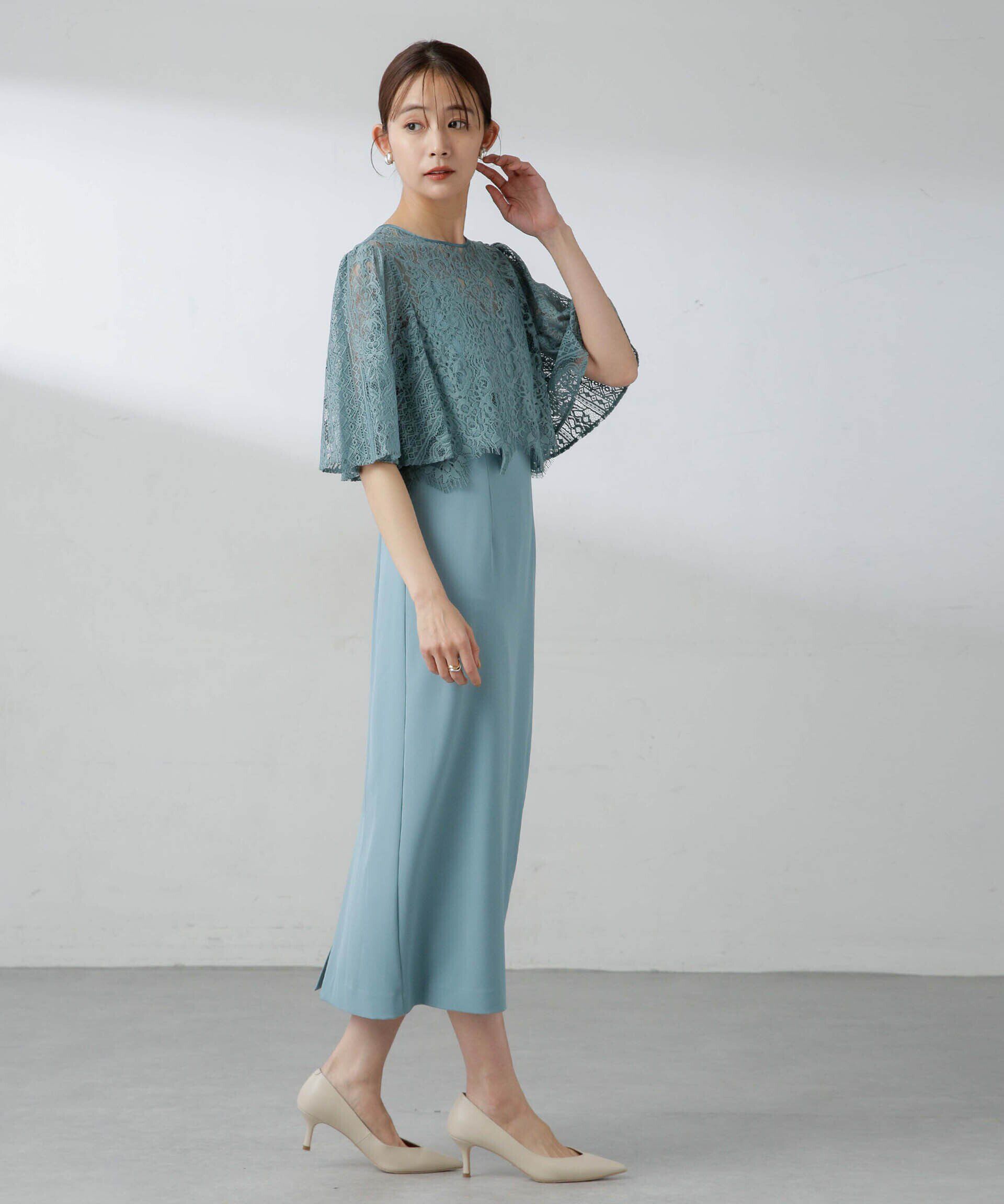 nano･universe「troisiemechaco/パネルレース ダブルクロス 3WAYワンピース」|ワンピース|