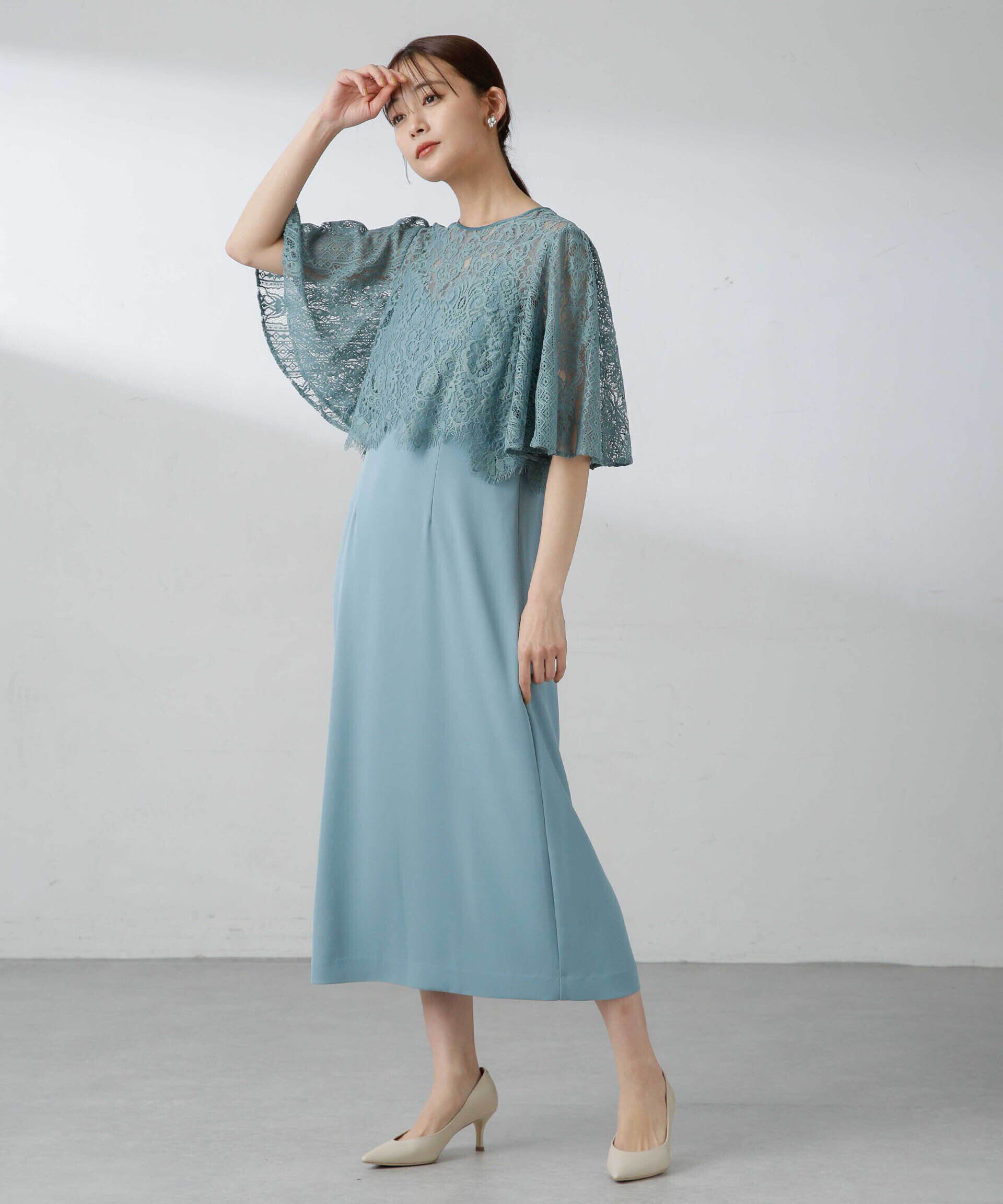 nano･universe「troisiemechaco/パネルレース ダブルクロス 3WAYワンピース」|ワンピース|