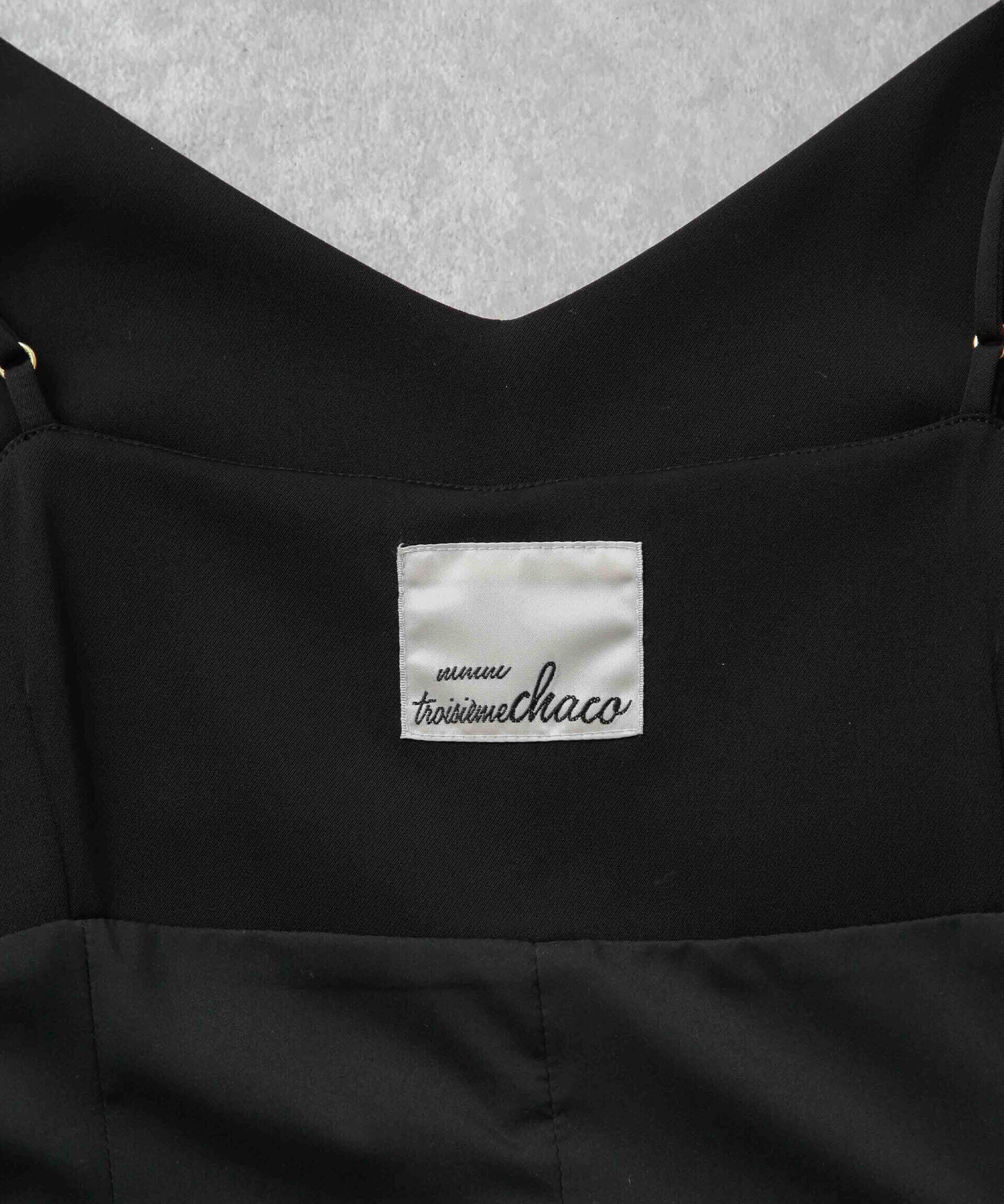 nano･universe「troisiemechaco/パネルレース ダブルクロス 3WAYワンピース」|ワンピース|