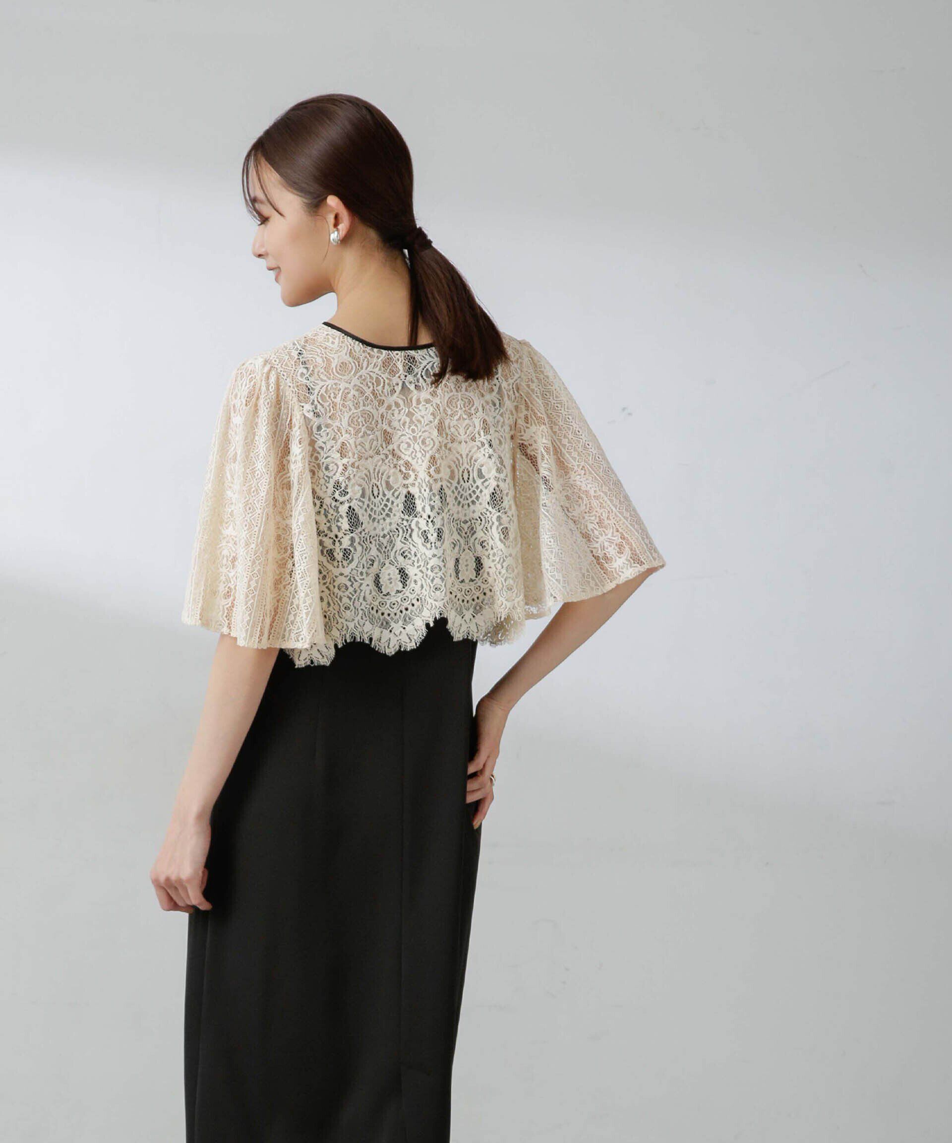 nano･universe「troisiemechaco/パネルレース ダブルクロス 3WAYワンピース」|ワンピース|