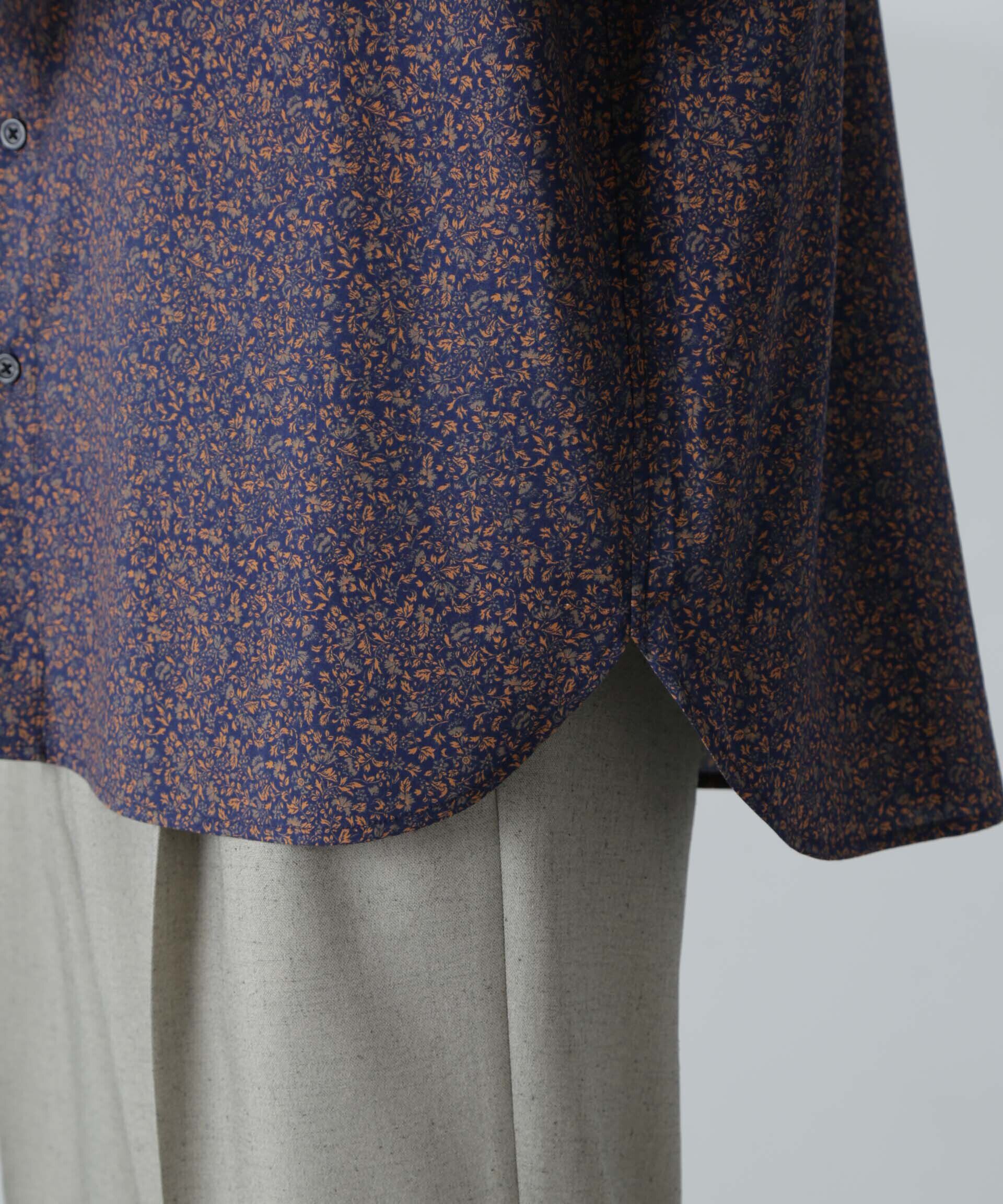 nano･universe「小花柄レギュラーシャツ 半袖」|シャツ・ブラウス|