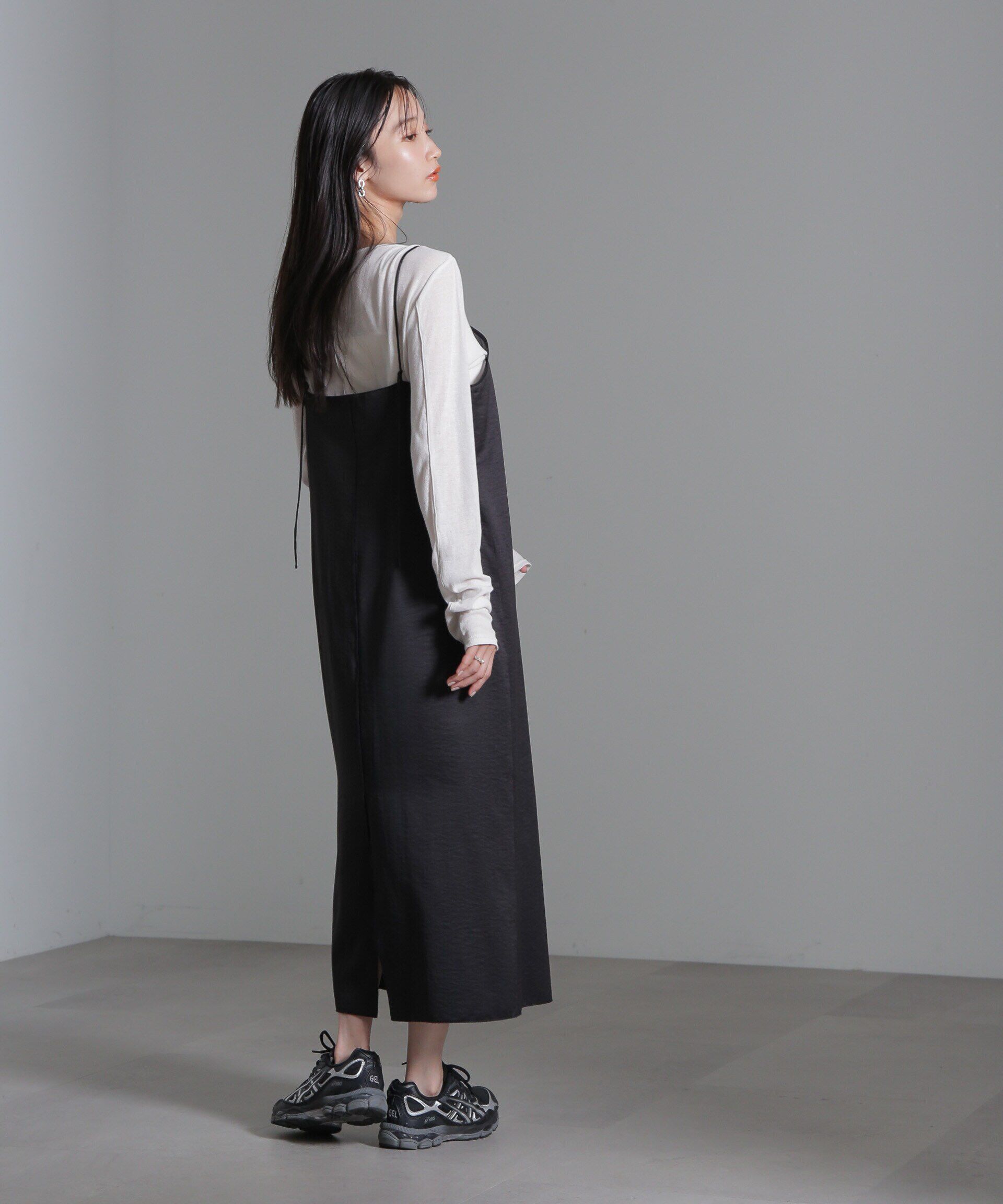 nano･universe「シアーパーツキャミワンピース」|ワンピース|