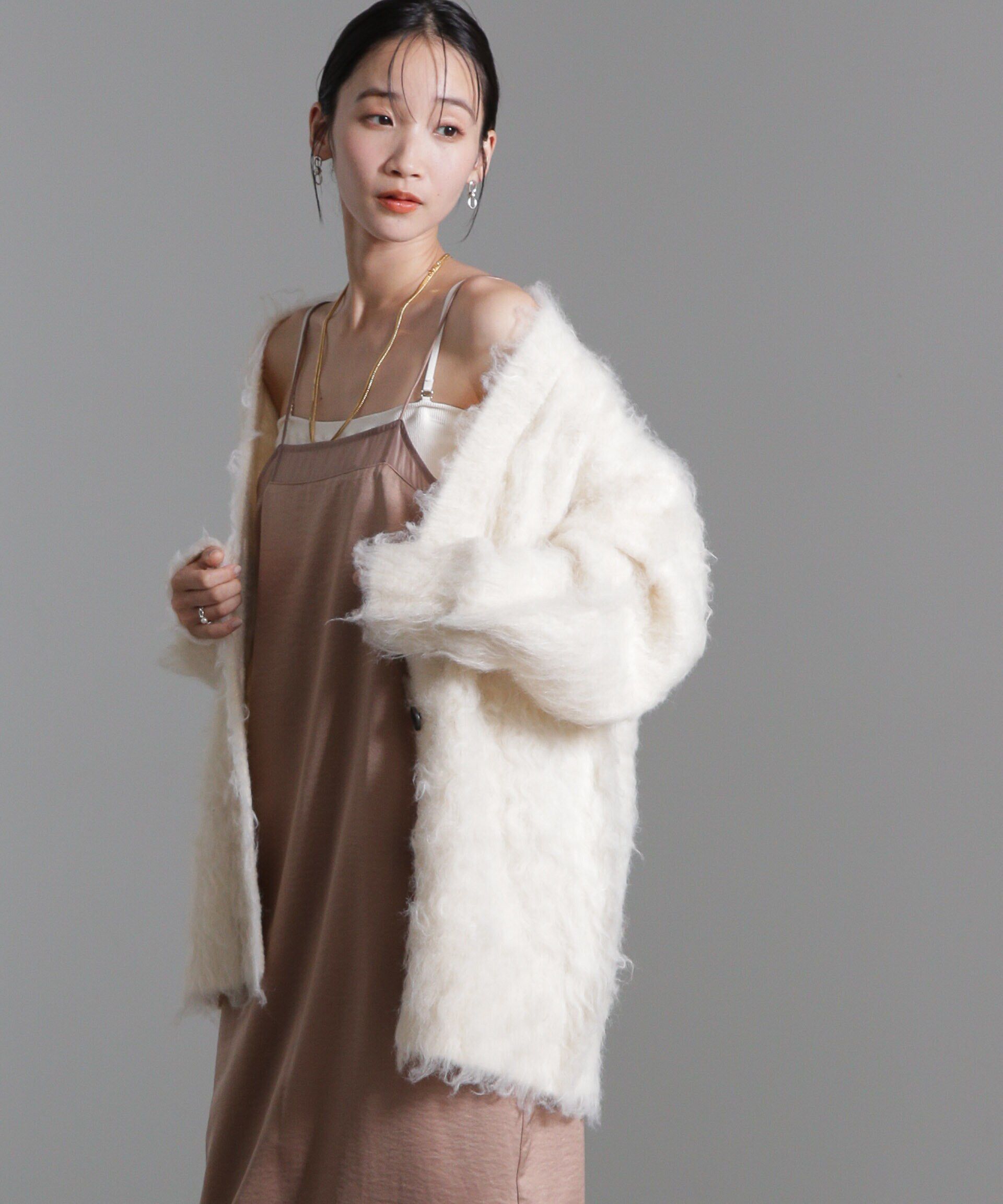 nano･universe「シアーパーツキャミワンピース」|ワンピース|