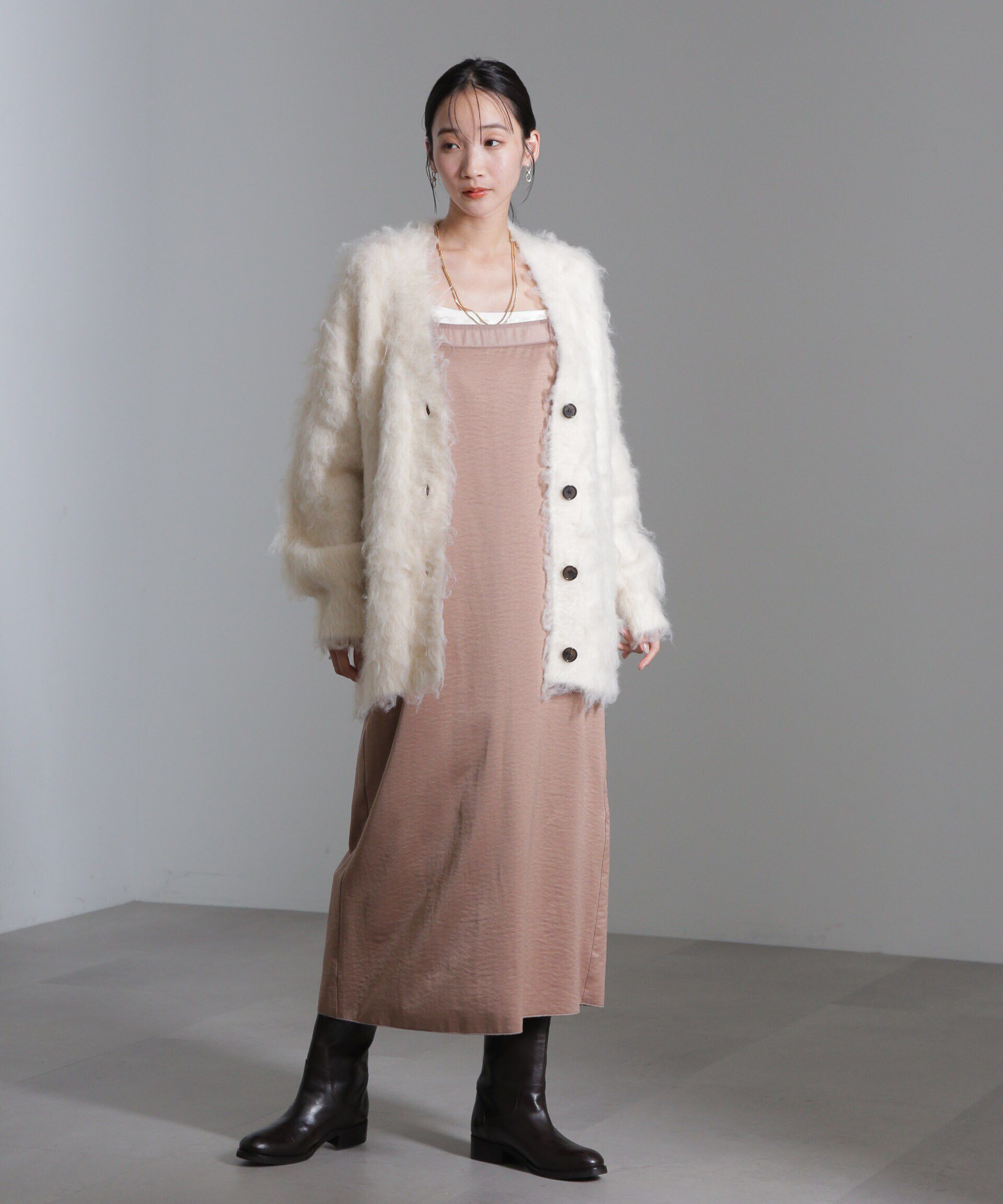 nano･universe「シアーパーツキャミワンピース」|ワンピース|