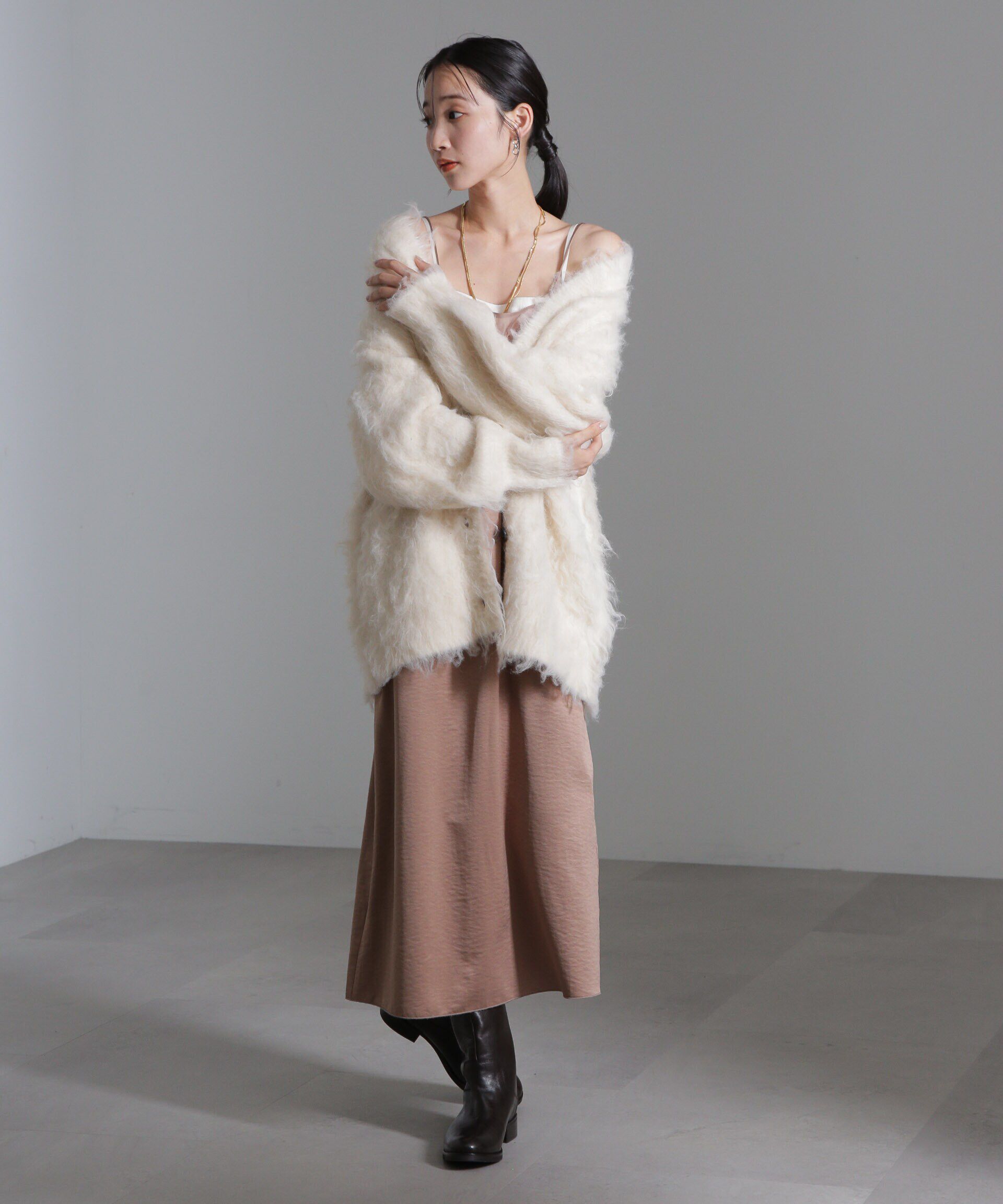 nano･universe「シアーパーツキャミワンピース」|ワンピース|