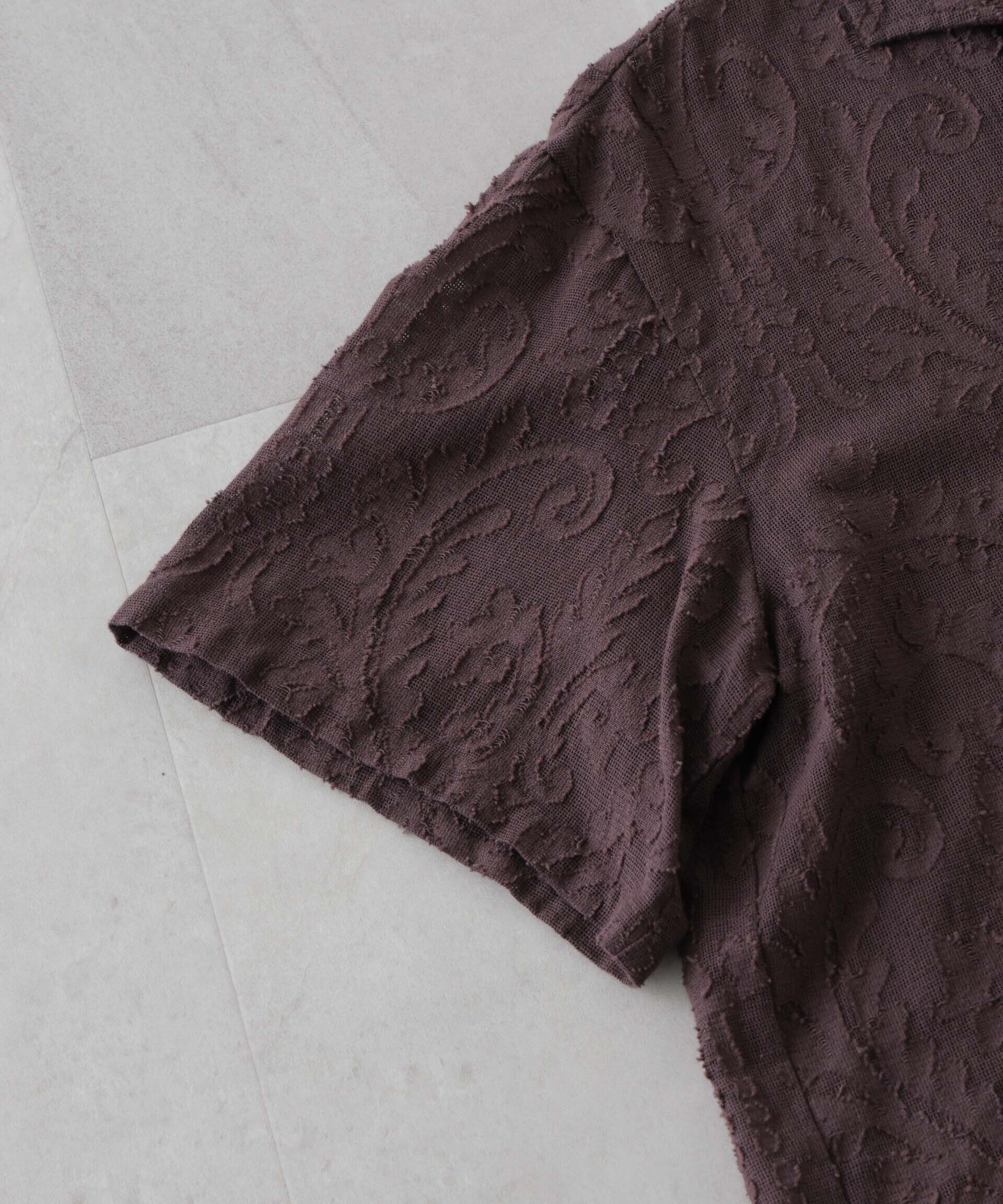 nano･universe「made in india カットワークジャカードシャツ(セットアップ可)」|シャツ・ブラウス|