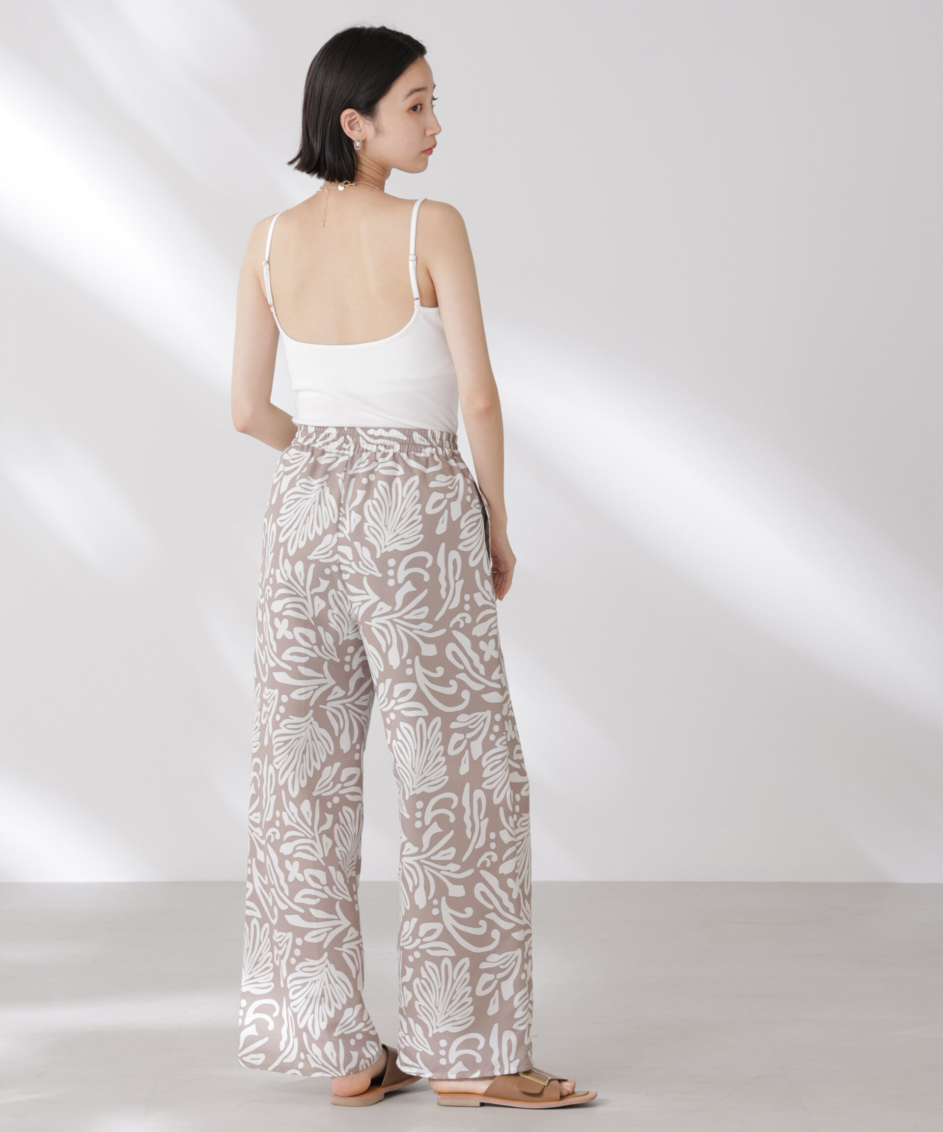 nano･universe「抗菌防臭・接触冷感機能 カップ付きキャミソール」|Tシャツ・カットソー|